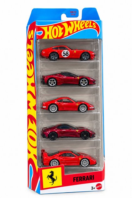 HotWheels Regular 5li Ferrari Seti