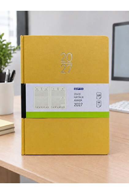 2027 20X28 Weekly Agenda Hard Cover Agenda with Thread Stitching 122-Eck