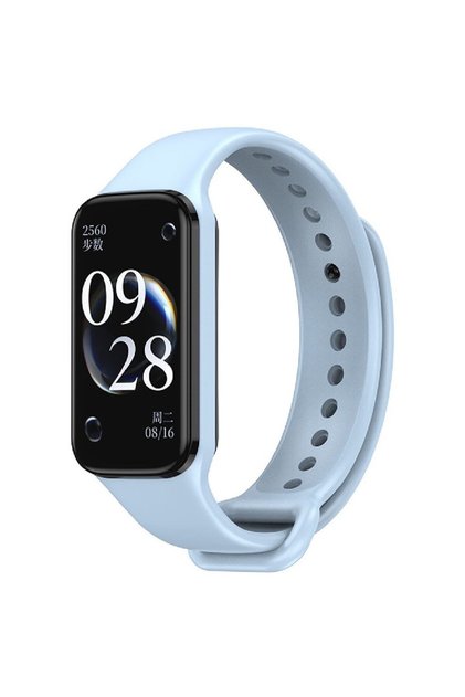Curea din silicon pentru smartwatch, compatibilă cu Xiaomi Smart MiBand 8 Active și Redmi Smart Band 2, Albastru