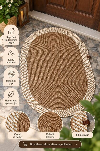 Jute Straw Door Mat, Bathroom Mat, Living Room, Kitchen, Bedroom, Balcony Mat