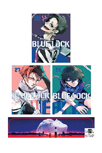 Blue Lock 26-27-28. Ciltler Manga Seti - Genç Kitap Ayraç Hediyeli