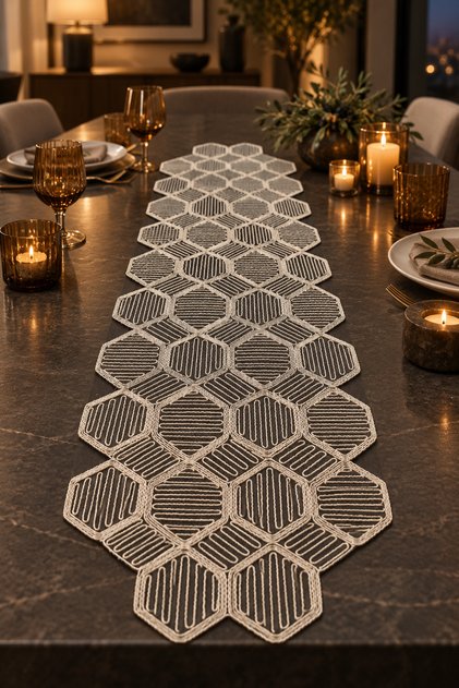 Multi-Purpose Lace-Look Runner – Everyday Use and Special Occasion Elegance for Dining Table, Nightstand, Coffee Table, and Display Cabinet