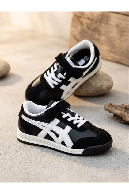 Boys' winter waterproof non-slip lightweight rubber sole comfortable leather sneakers