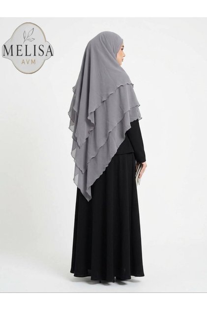 Three Layers of Chiffon Hijab