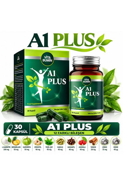 A1 Plus L-Carntine Lepdium 30 Kapsül Şişe