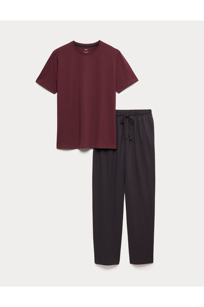 Geometrik Desenli Pijama Takımı