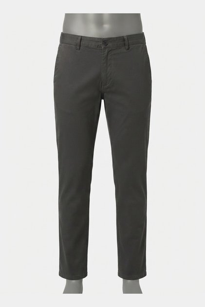 Men's Linen Trousers - Dark Grey