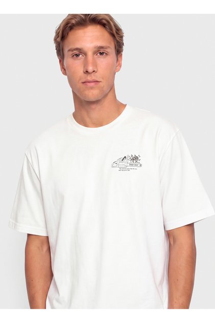 Vn000X02Wht1 Dirt Trip Ss Tee White Crew Neck Regular Fit Plain Men's T-Shirt