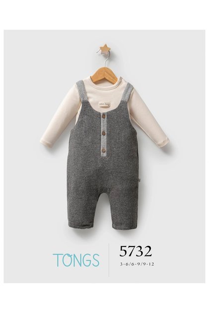 Baby Boy Customary Salopet Blouse Set