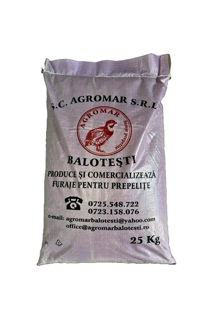 – Furaje / Nutret combinat prepelita crestere farin, 25kg