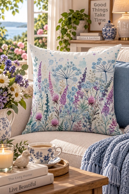 Double Side Printed Throw Pillow Cover 6Eld9