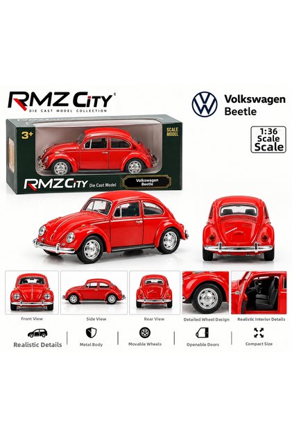 Rmz City 1:36 Volkswagen Beetle Red