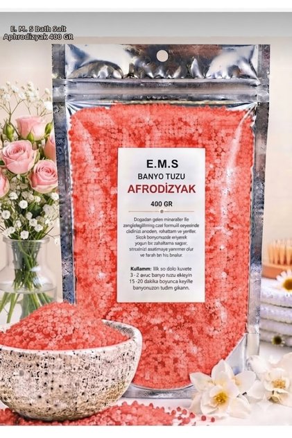 400 Gr Afro.Dizyak Scented Bath Salt Bathtub & Jacuzzi Salt Manicure & Pedicure Salt Foot Care Salt 400 Gr.