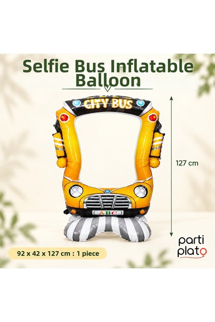 Selfie Bus Foil Balloon 127 cm 1 Piece Birthday Photo Frame Party Decoration
