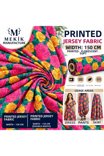 Patterned Lycra Jersey Fabric