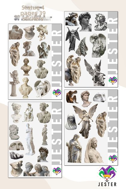 Heykel 4 Sheets Sticker, Decal, Diary, Agenda, Planner, Bullet, Journal, Scrapbook