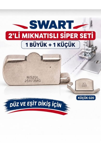 Singer Brother tüm ev makinelerine uygun mıknatıslı siper Takımı kumaşları düzgün dikmek içindir