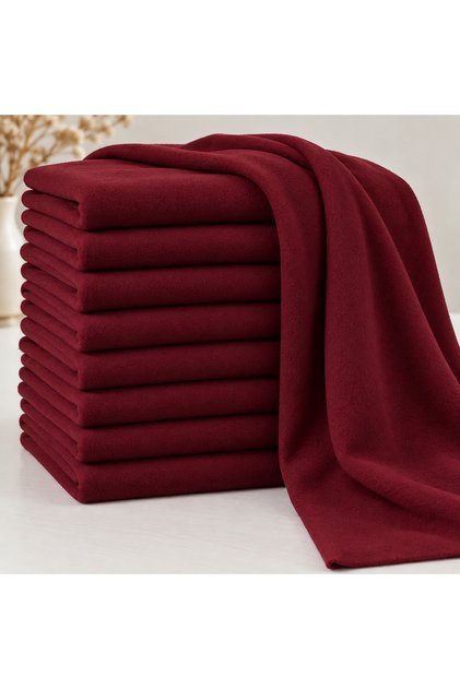 Cafe Ve Restaurant Için 1. Kalite Polar Şal 10 Adet 70 Cm * 170 Cm Kalın Şal