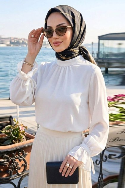 White Hijab Tunic 6285B