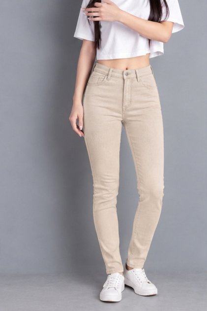 High Waist Tight Fitting Lycra Women's Denim Pants Skinny Jeans
