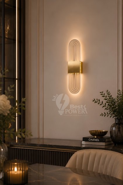 لوحة حائط LED أنيقة 7526-2 وات، مثبتة على الحائط، مع 3 مستويات سطوع قابلة للتعتيم