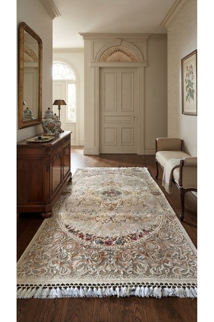 EMPERA MELROSE 2101 KREM VE SU YEŞİLİ SALON & OTURMA ODASI & YATAK ODASI HALISI 100 x 200