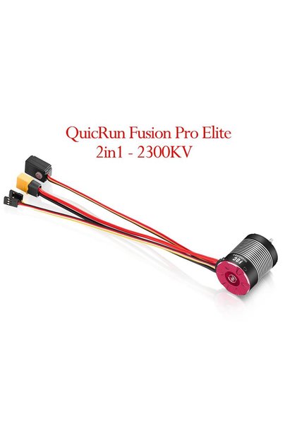 2in1-2300KV Hobbywing Quicrun Fusion Pro Elite 2in1 2300kv Brushless Motor Combo For 1/10 Rc Rock Cr