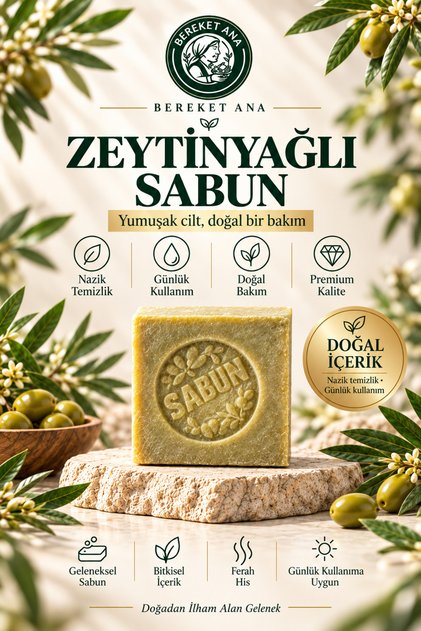 صابون زيت الزيتون الطبيعي المصنوع يدويًا | صابون تنظيف وترطيب الوجه والبشرة والجسم بخلاصة زيت الزيتون النقي