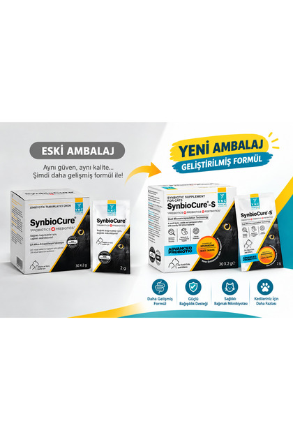 Synbiocure | Kedi | Cat | Probiyotik | Prebiyotik | 30 Adet | Yeni Paket