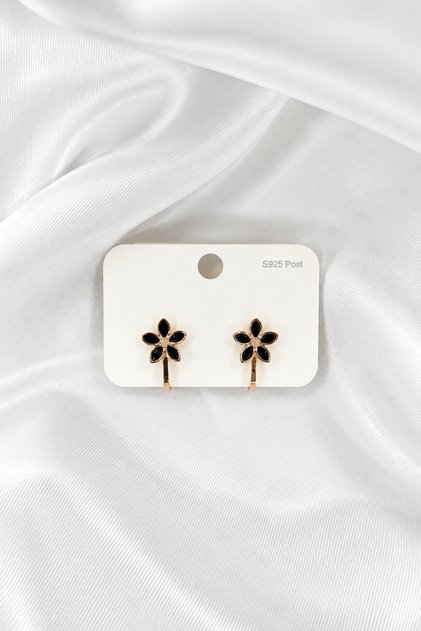 Steel Children's Earrings - Clip-On (Non-Pierced) - Flower Model - for Non-Pierced Ears