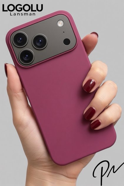 iPhone 17 Pro Max Compatible Case with Logo Launch Soft Velvet Inside Silicone Cover