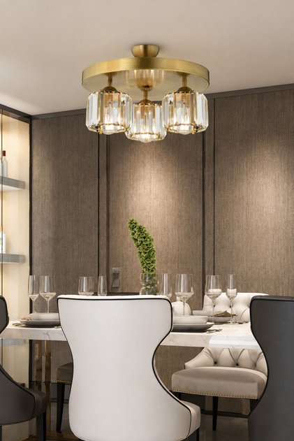 Lampă de tavan antică Sabrina 3xE27 Lustra Candelabru modern