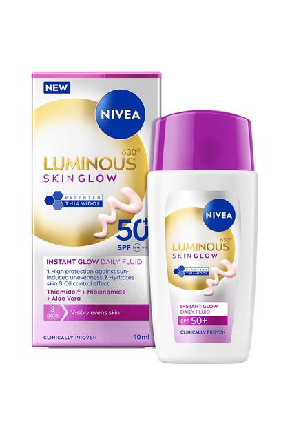 Luminous630 Fluid de zi pentru strălucirea pielii cu SPF 50+, 40 ml