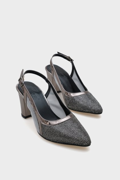 Ola 750 Women's Heeled Stone Mesh Open Back Shoes