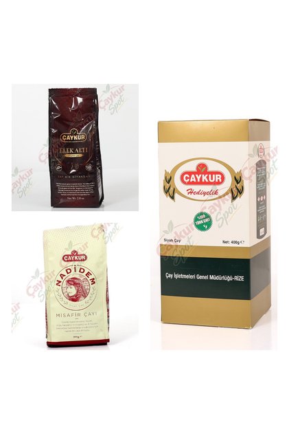 Special Series Selected Collection 1 Pack Elekalti 80 Gr 1 Pack Nadi̇dem 200 Gr Guest Tea 1 Pack Gift Gift 400 Gr Black Bulk Tea