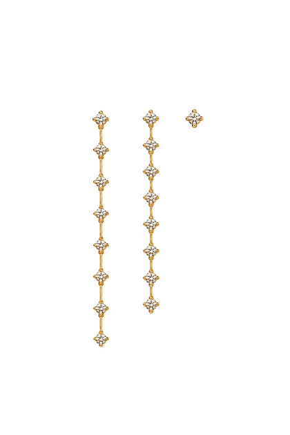 3-Piece Zircon Dangle Earrings