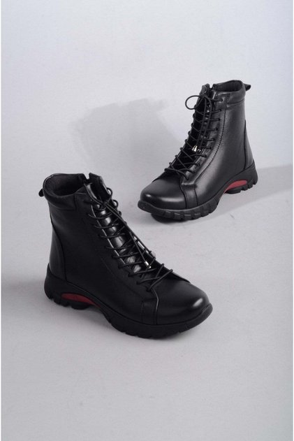 Select 685 genuine leather anatomical women's boot black
