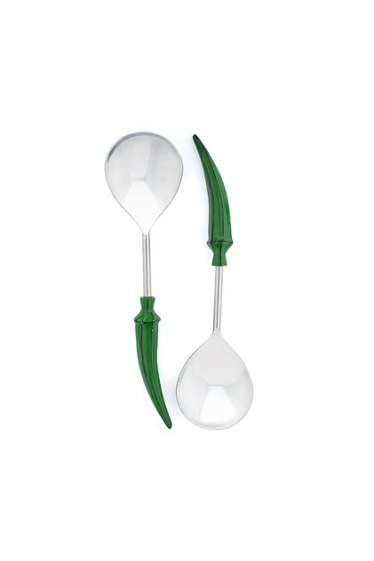 Stainless Steel Serving Spoons Set of 2 from Naqaa