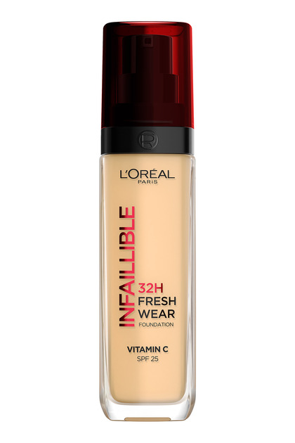Fond de ten rezistent la transfer L'Oreal Paris Infaillible 32H Fresh Wear 120 Subton Cald, 30 ml