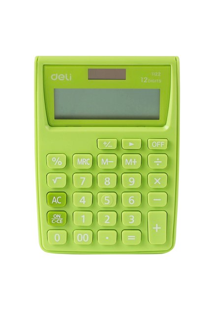 Calculator de buzunar 12 cifre Alb-Verde 1122