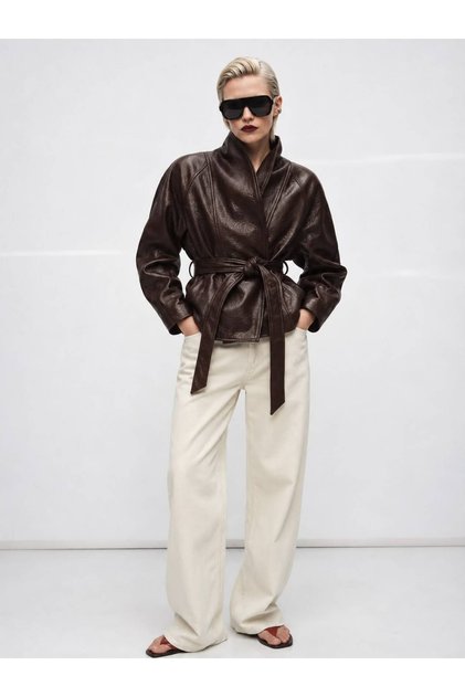 Azelia New Season Zr Women's Leather Jacket