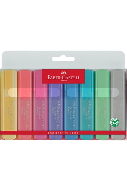 Σετ Μαρκαδόρων Υπογράμμισης 8 Παστέλ 1546 FABER-CASTELL