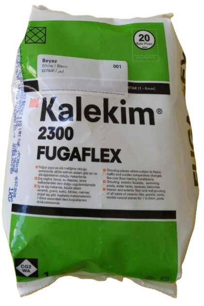 FLEX (ESNEK) Beyaz Derz Dolgu 2300 FUGA FLEX 1 kg Çatlama Yapmaz - iÇ ve Dış Mekana uygulanabilir