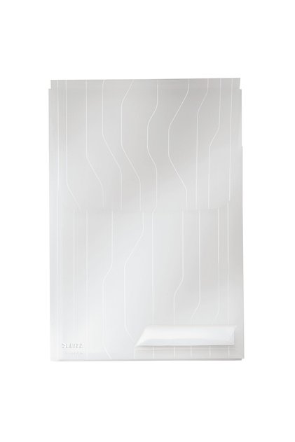 Dosar din plastic transparent cu burduf de 2cm, set de 3 COMBIFILE