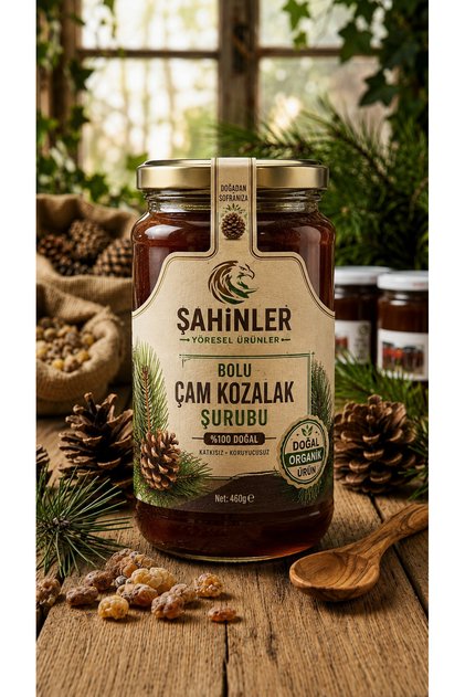 “Ev Yapımı Kozalak Şurubu – Şekersiz.Dogadan sofranıza
