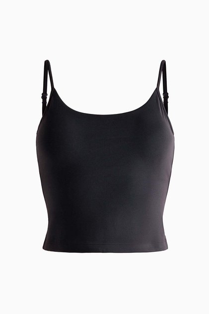 Integral-bra sports strappy top with SoftMove™