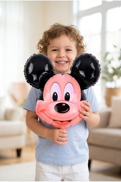 1 Adet Mickey Mouse Kafa Folyo Balon 60x45 Cm Minnie Mouse'un eşi / sevgilisi