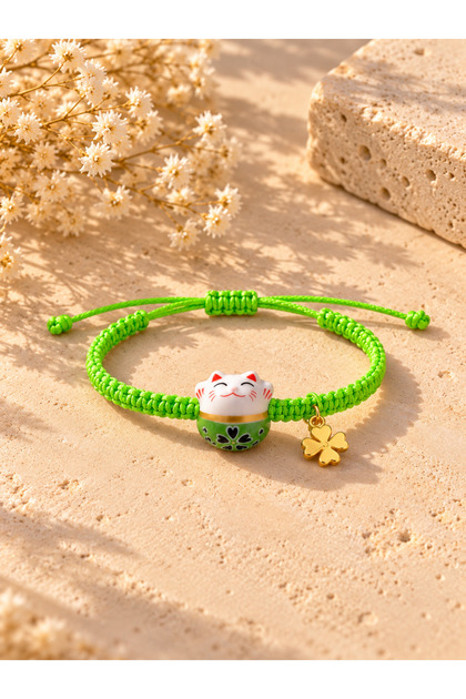 Maneki Neko Lucky Cat Bracelet
