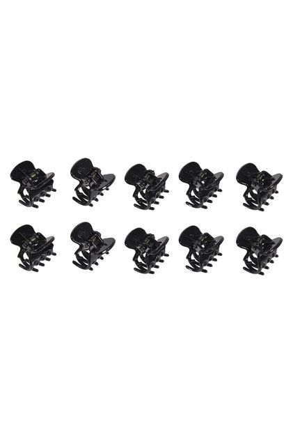 Clame Par Negre Lucioase pentru Par 2cm - 10buc