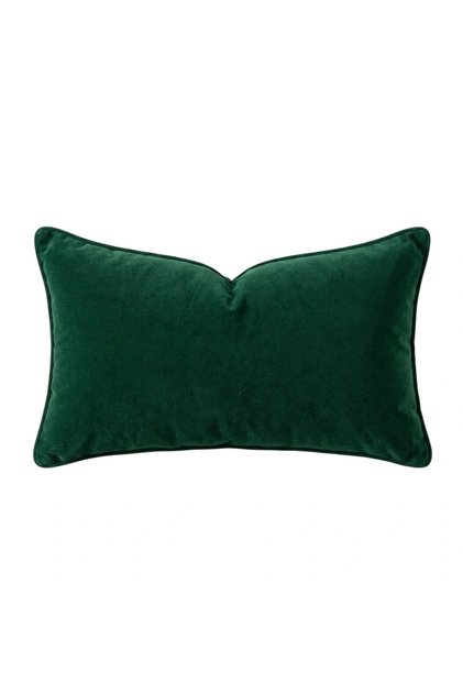 Green velvet pillow